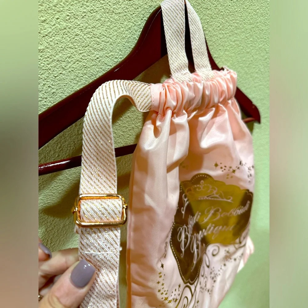 DISNEY PARKS PRINCESS BIBBIDI BOBBIDI BOUTIQUE PINK RUCKSACK BAG. EUC - Picture 2 of 6